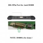DB15Pin Port Plug 15pin Connector Socket for Autel MaxiDAS DS808